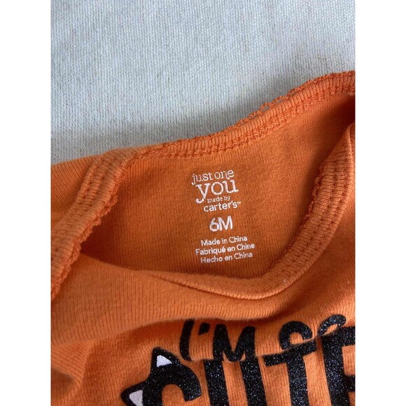 Carter's Halloween “I'm so Cute it's Spooky” Onesy 6 Months Infant Spooky Season - Picture 3 of 8